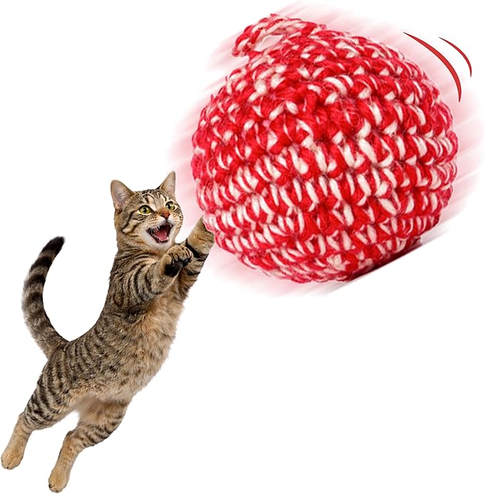 JAYU PET Red Cat Ball by JAYUPET