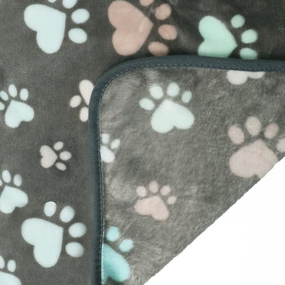 Luciphia 1 Pack 3 Blankets Fluffy Premium Fleece Pet Blanket Flannel Paw - Image 6