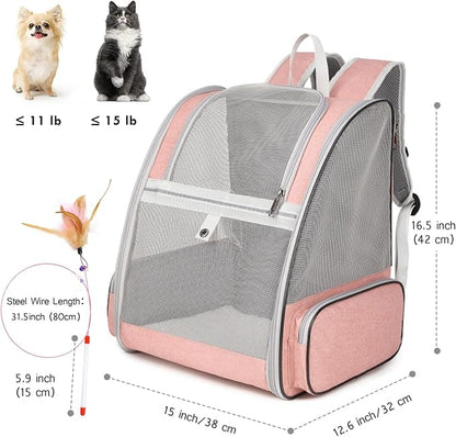 Cat Backpack Carrier, Large Pet Backpack - Image 5