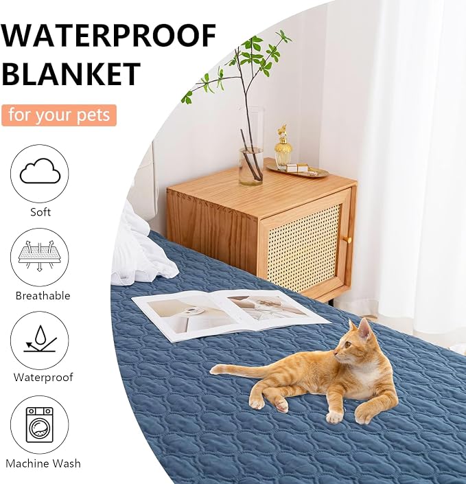 Waterproof Blanket for Bed, Reversible Dog Couch Cover Pet Sofa Furniture - Image 8