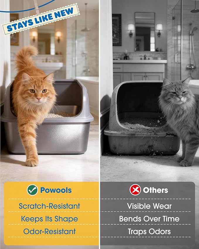 Stainless Steel Cat Litter Box, Metal Litter Box - Image 5