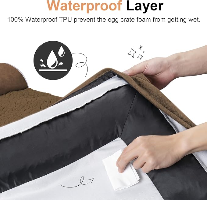Large Dog Bed Orthopedic Washable: Beds Bolster XXL Bed Big XLarge Dogs Egg - Image 4