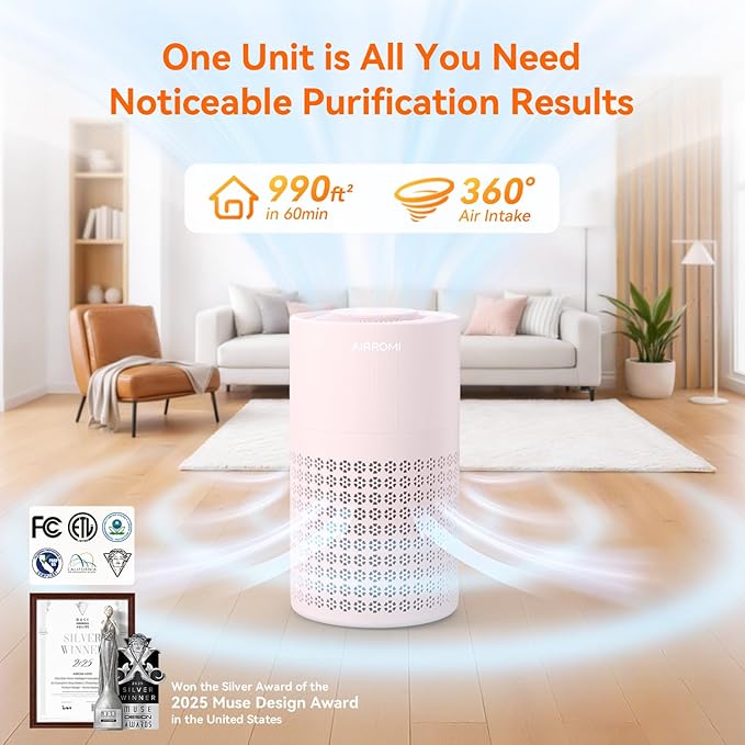 AIRROMI Air Purifier for Bedroom - Image 2