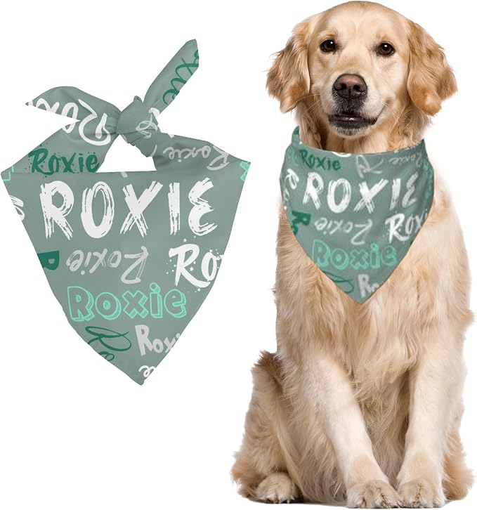 Custom Pet Scarf Personalized Dog Bandana by DOREALA