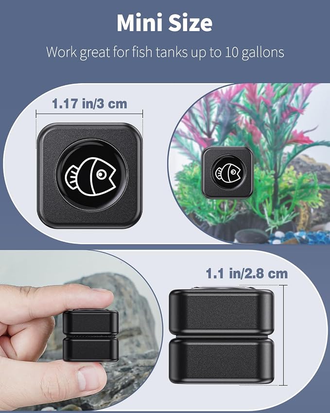 Pawfly Aquarium Magnetic Brush Fish Tank Cleaner 1 Inch Mini Stain Scrubber - Image 4