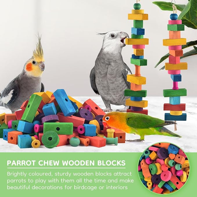 Bird Toys for Parrot, Birds Cage Chewing Playing Training Toy for Cockatoos - Image 5