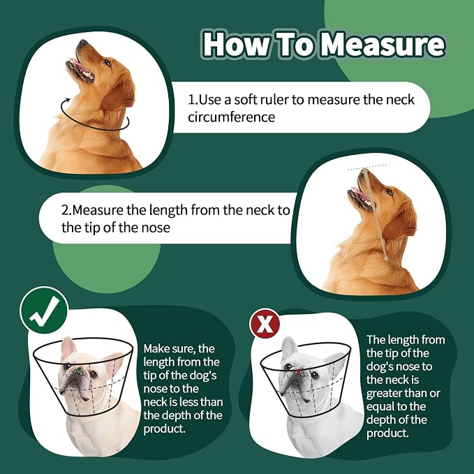 Dog Cone for Large Dogs After Surgery, Soft Dog Cone Collar for Dogs to Stop - Image 3