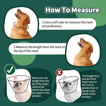 Dog Cone for Large Dogs After Surgery, Soft Dog Cone Collar for Dogs to Stop - Image 3