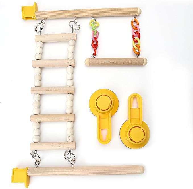 Wood Window Bird Perch Toy - Image 3