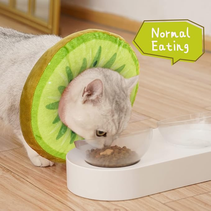 ANWA Adjustable Cat Cone Collar Soft, Cute Cat Donut Collar After Surgery - Image 3