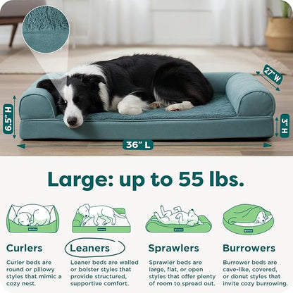FurHaven Orthopedic Dog Bed for Large Dogs, Sofa Contour Mattress - Image 3