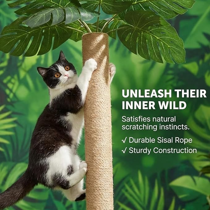 31.5Inch Cat Scratching Post, Cat Scratcher Tree - Image 4