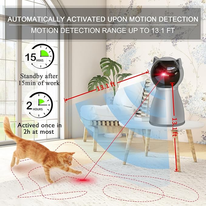 YVE LIFE Laser Cat Toys for Indoor Cats, The 4th Generation Real Random - Image 3
