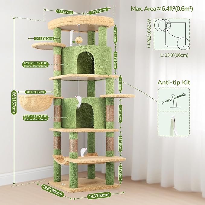 Globlazer Cactus Corner Cat Tree Tower - Image 7