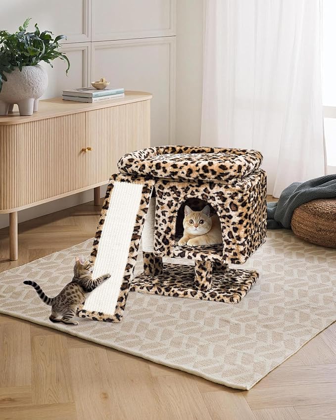 SYANDLVY Small Leopard Print Cat Tree - Image 6