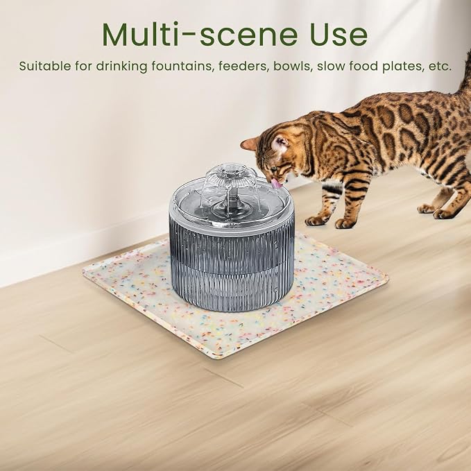 Ptlom Dog Food Mat Anti-Slip Dog Bowl Mats - Image 5
