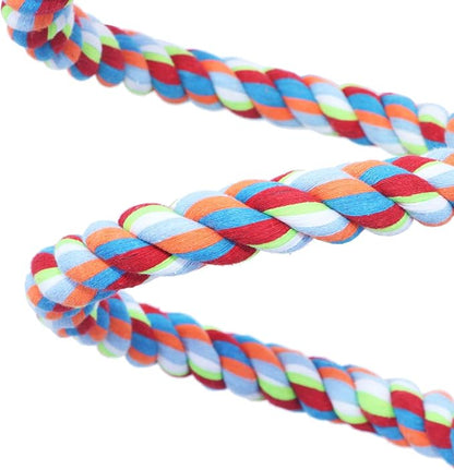 Rope Bungee Perch Bird, 118inch Kintor Pure Natural Colorful Bead Cage Chewing - Image 7