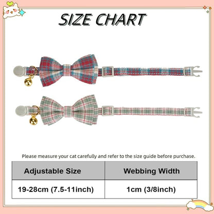 2 Pack Soft Cotton Cat Collars - Image 2