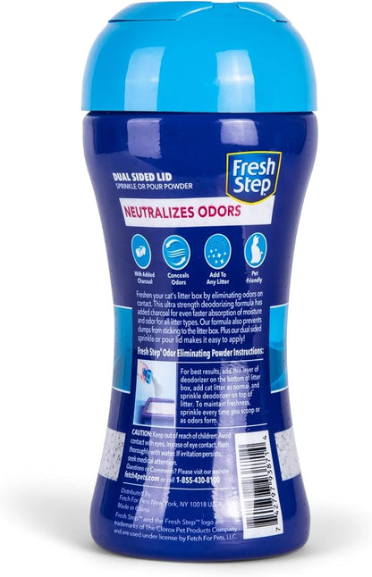 Fresh Step Litter Box Charcoal Odor Eliminator Powder, Cat Litter Deodorizer - Image 3