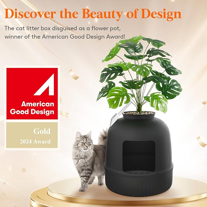 Lifewit Cat Litter Box, Hidden Enclosure Litter Tray - Image 2