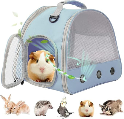 Breathable Small Animal Carrier Nylon Mesh by LightUpYourPetsLife