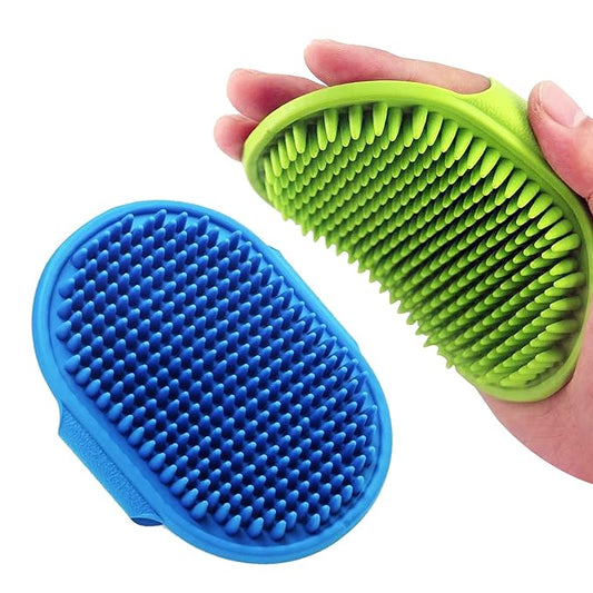 Dog Grooming Brush, Lilpep Pet Shampoo Bath Brush Soothing Massage Rubber Comb by PetSupplies