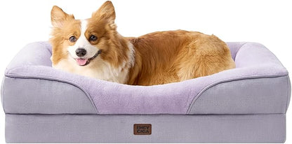 EHEYCIGA Orthopedic Dog Bed for Medium Dog, Waterproof Liner & Washable by EHEYCIGA