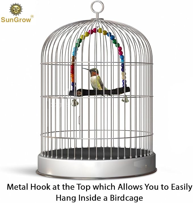 SunGrow Colorful Finch Swing Toy - Image 4