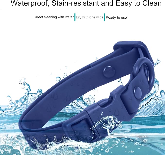 Waterproof Dog Collar Soft Rubber Dog Collar - Image 4