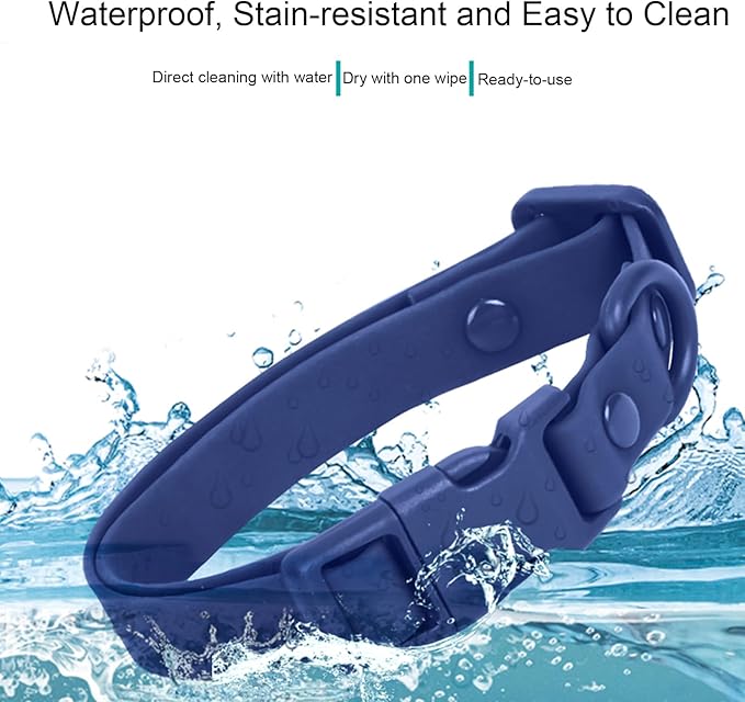 Waterproof Dog Collar Soft Rubber Dog Collar - Image 5