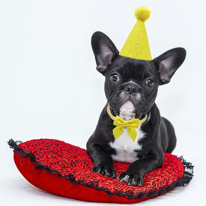 Christmas Pet Party Jazz Hat and Blingbling Bow Tie Breakaway Collar Set - Image 4