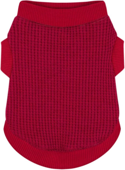 Cozy and Functional Dog Shirts for Small Puppies: Stretchable Wine Red Attire by Paiaite