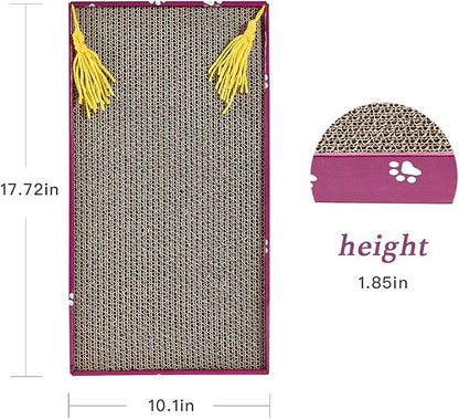 PEEKAB Cat Scratcher Cardboard Wide Scratching Board Reversible Corrugate Cat - Image 5
