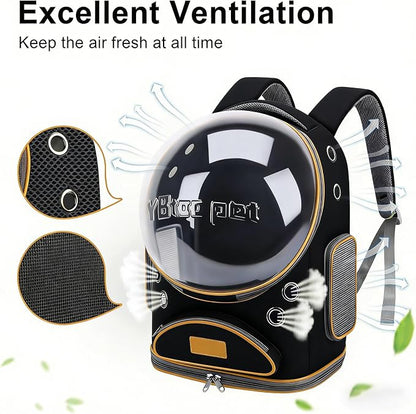 Cat Backpack Carrier, Breathable Pet Carrier Backpack Large Space Bubble - Image 3