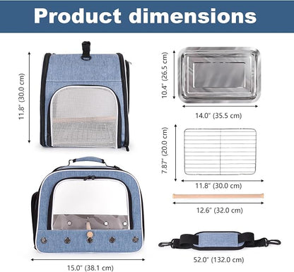 halinfer Bird Travel Carrier Cage - Image 2