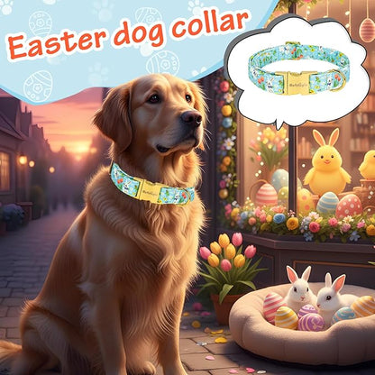 Easter Dog Collar for Extra Small Dogs, Easter & Spring Theme Small Dog Collar - Image 3