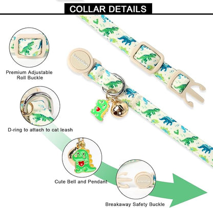 Lionet Paws 2pcs Pack Cotton Cat Collars, Breakaway Buckle - Image 7