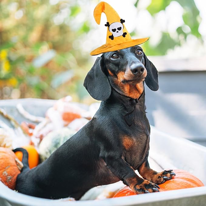Lionheart glory Halloween Dog Hat Skull Headdress Funny Adjustable Soft Cute - Image 5