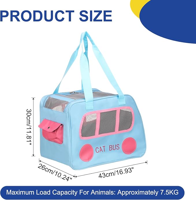 Pet Backpack Carrier, Portable and Ventilated, Oxford Cloth, Dogs Cats and - Image 2