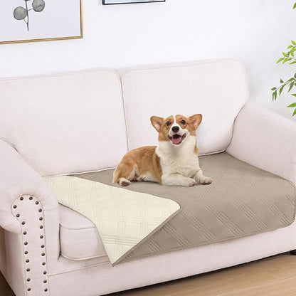 hyha Waterproof Dog Blanket, Reversible Pet Bed Blanket, Soft Sofa Couch Cover by hyha