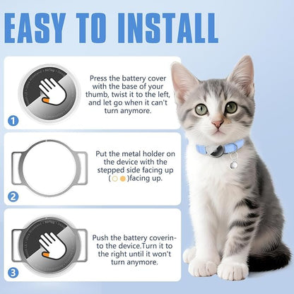 AirTag Cat Collar, Ultra Elastic Cat Tracker Collar, Airtag Holder Compatible - Image 4