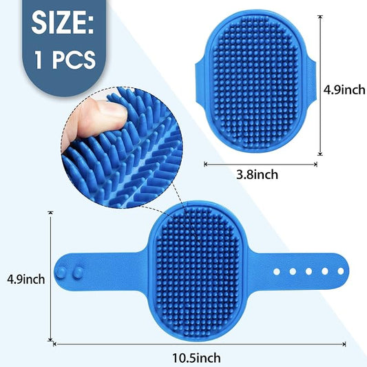 Dog Grooming Brush, Lilpep Pet Shampoo Bath Brush Soothing Massage Rubber Comb - Image 2