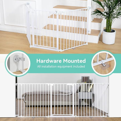 COMOMY 80" Extra Wide Baby Gate, Dog Gate - Image 2