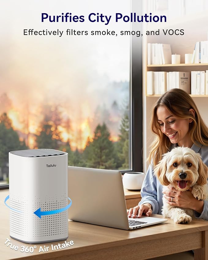 Air Purifiers for Home Large Room up to 1500ft², Tailulu H13 True HEPA Air - Image 6