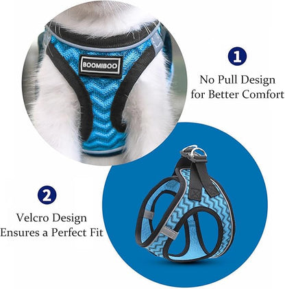 Dog Harness with Leash Set, No Pull Adjustable Reflective Step-in Puppy Pet - Image 3