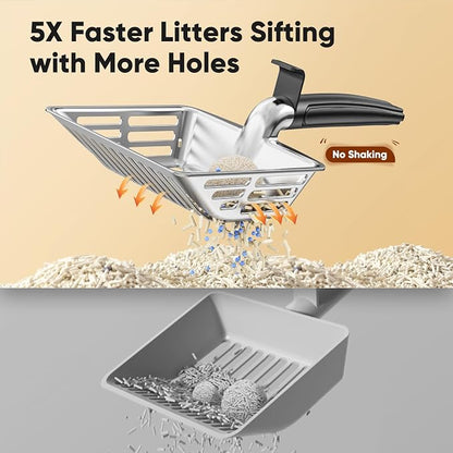 Metal Cat Litter Scoop, Large Cat Scooper - Image 7