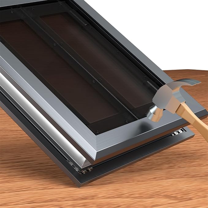 【PATAPLUS】 Aluminum French Large Dog Door, Strong Double Magnetic Flaps - Image 2