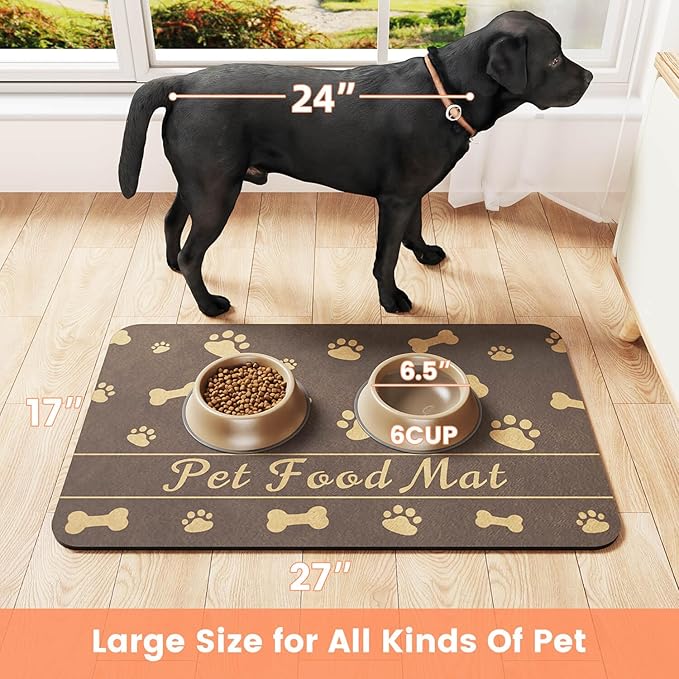 Pet Feeding Mat-Absorbent Pet Placemat - Image 6