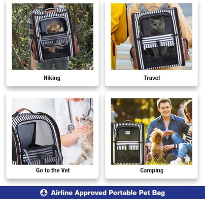 Lekebobor Large Cat Backpack Carrier Expandable Pet Carrier Backpack - Image 5