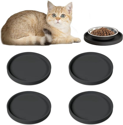Arespark Pet Silicone Food Mat, Round Eating Tray by Arespark